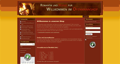Desktop Screenshot of ofenmann-shop.de